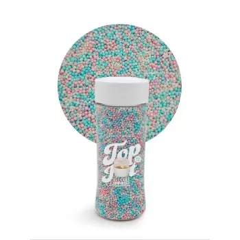 Celebration Mix Nonpareils Sugar Pearl Sprinkles Topping Decoration 3.5oz - Cotton Candy