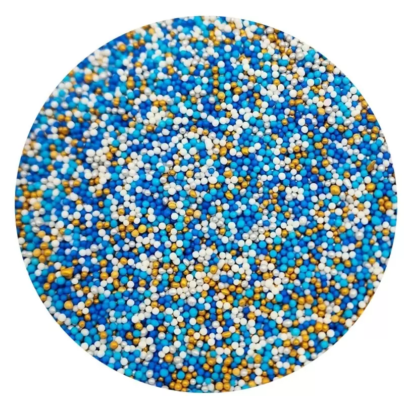 Celebration Mix Nonpareils Sugar Pearl Sprinkles Topping Decoration 3.5oz - Golden Night