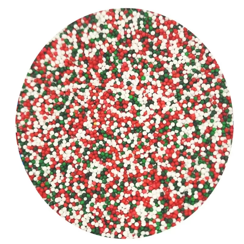 Celebration Mix Nonpareils Sugar Pearl Sprinkles Topping Decoration 3.5oz - Holiday Cheers