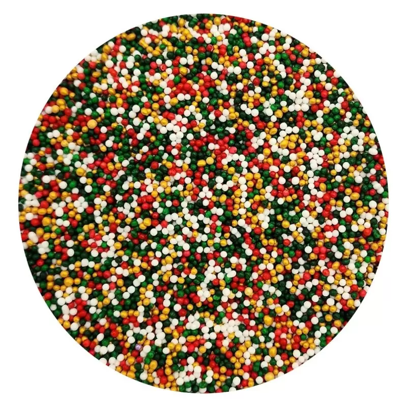 Celebration Mix Nonpareils Sugar Pearl Sprinkles Topping Decoration 3.5oz - Holiday Harmony