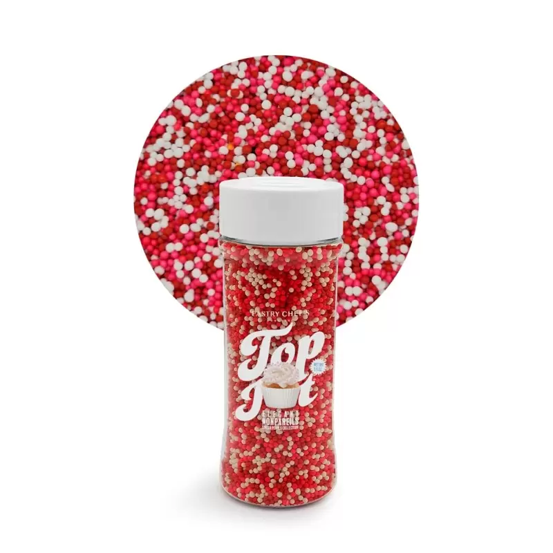 Celebration Mix Nonpareils Sugar Pearl Sprinkles Topping Decoration 3.5oz - Lovebird Blend