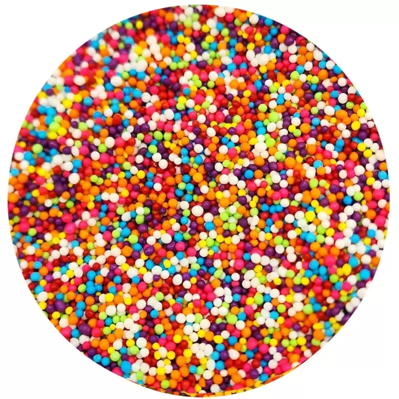 Celebration Mix Nonpareils Sugar Pearl Sprinkles Topping Decoration 3.5oz - Rainbow Party