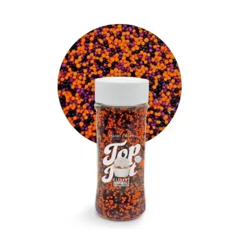 Celebration Mix Nonpareils Sugar Pearl Sprinkles Topping Decoration 3.5oz - Spooky Halloween