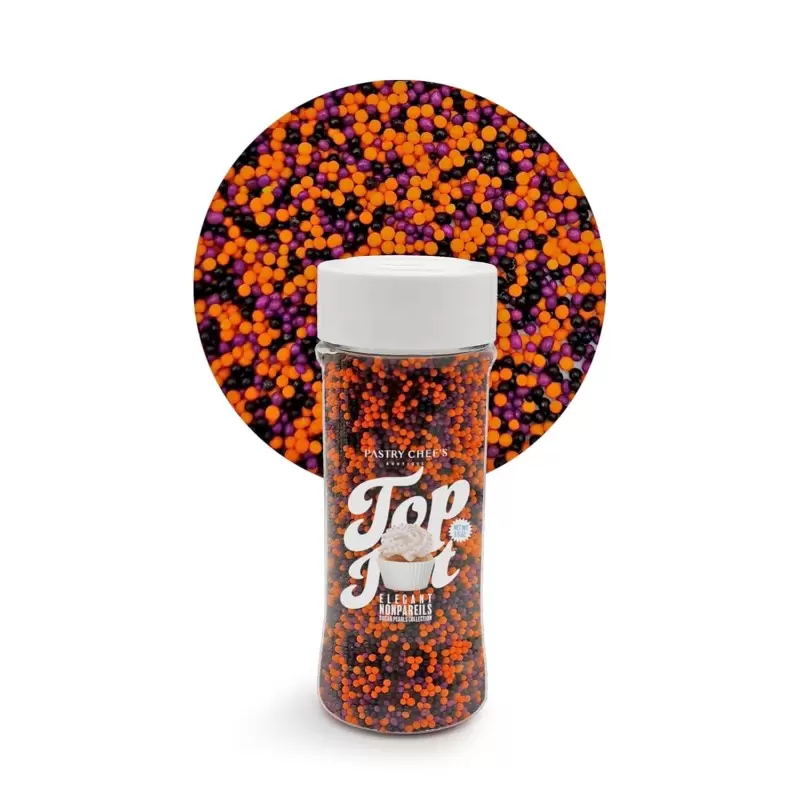 Celebration Mix Nonpareils Sugar Pearl Sprinkles Topping Decoration 3.5oz - Spooky Halloween