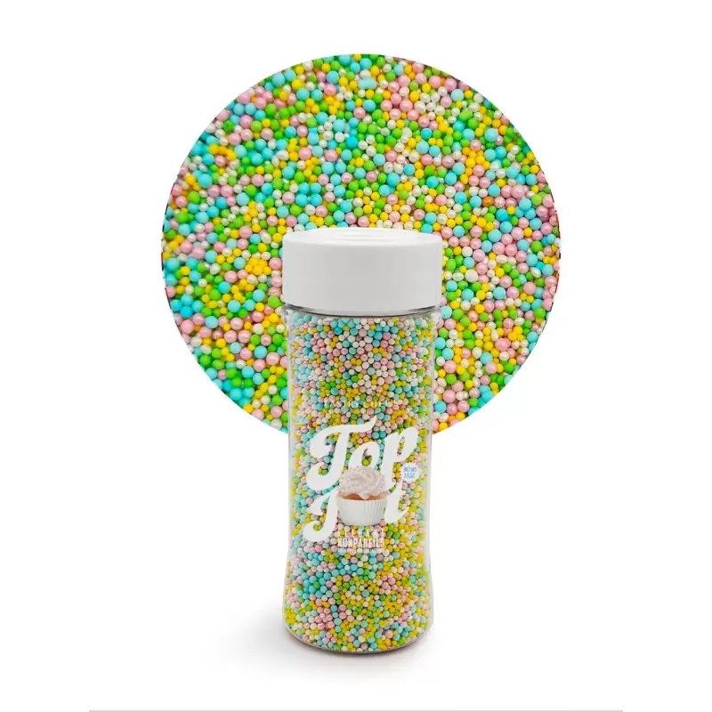 Celebration Mix Nonpareils Sugar Pearl Sprinkles Topping Decoration 3.5oz - Springtime Symphony