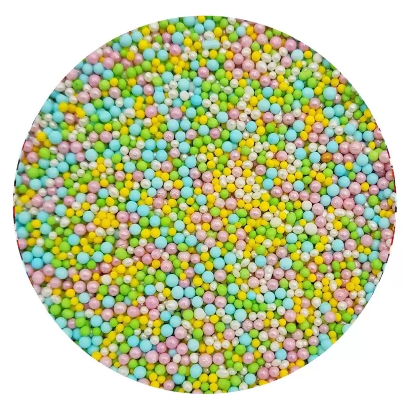 Celebration Mix Nonpareils Sugar Pearl Sprinkles Topping Decoration 3.5oz - Springtime Symphony