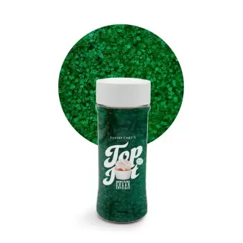 Gourmet Colored Sugar Crystals Topping Decoration 3.5oz - Emerald Green