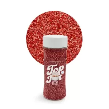 Gourmet Colored Sugar Crystals Topping Decoration 3.5oz - Ruby Red