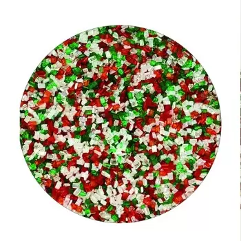 Gourmet Colored Sugar Crystals Mix Topping Decoration 3.5oz - Festive Blend