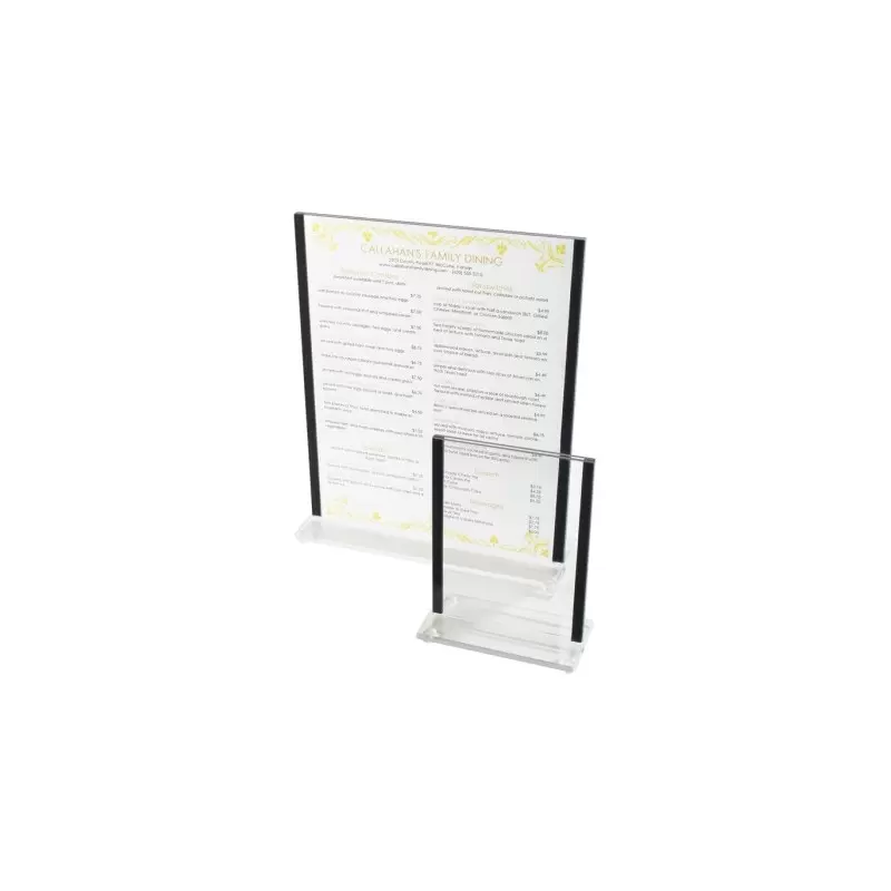 Cal-Mil Classic Black Trim Card Holder - 4" x 6"