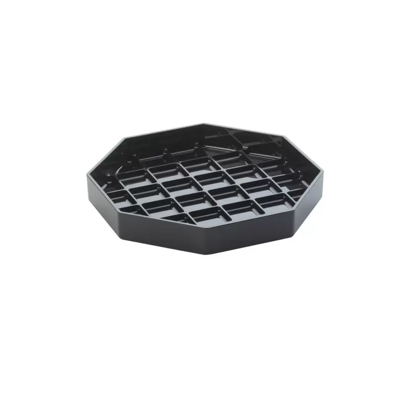 Cal-Mil Classic 6" Black Octagonal Drip Tray