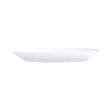 Cal-Mil Classic Coupe White 11" x 8" Oval Melamine Platter