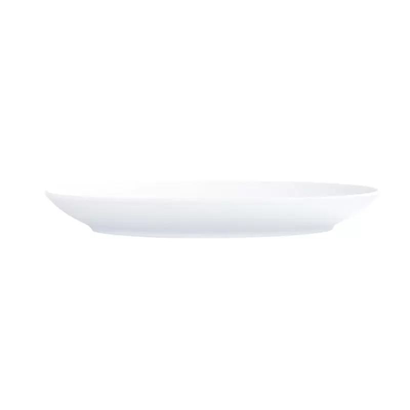 Cal-Mil Classic Coupe White 11" x 8" Oval Melamine Platter