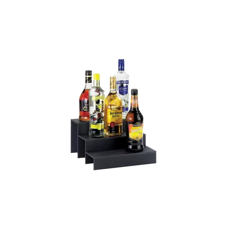 Cal-Mil Classic Graphite Acrylic Bottle Display - 12" x 13" x 6 3/4"