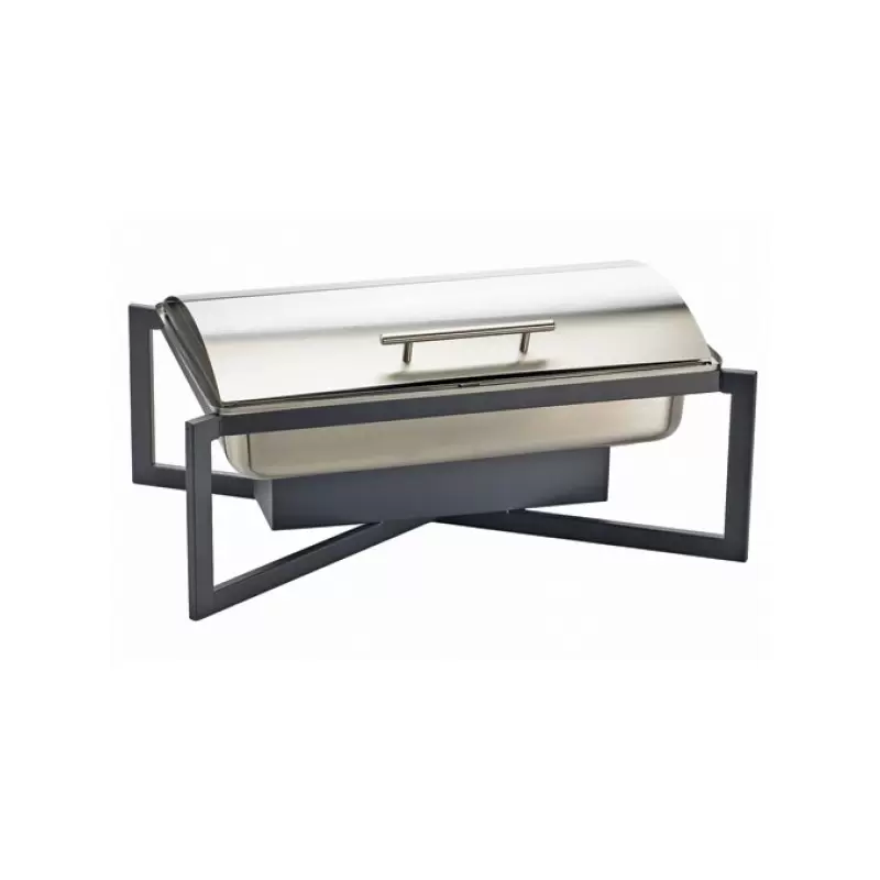 Cal-Mil One By One Full - Size Black Roll Top Chafer