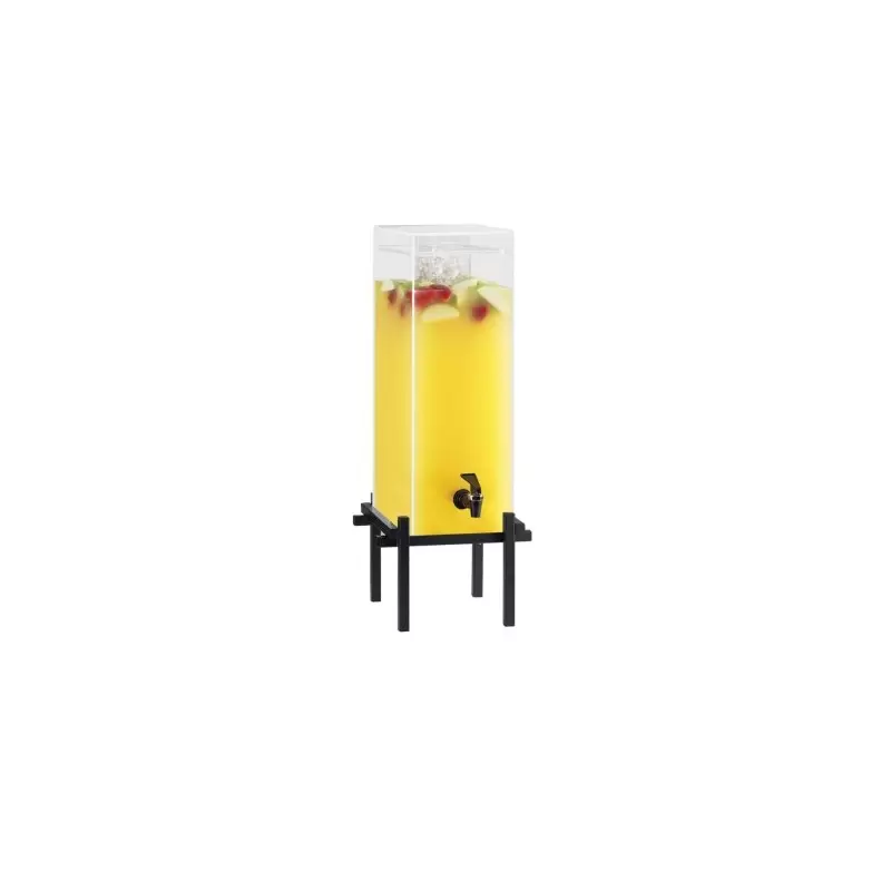 Cal-Mil One By One Black 5 Gallon Beverage Dispenser With Ice Chamber