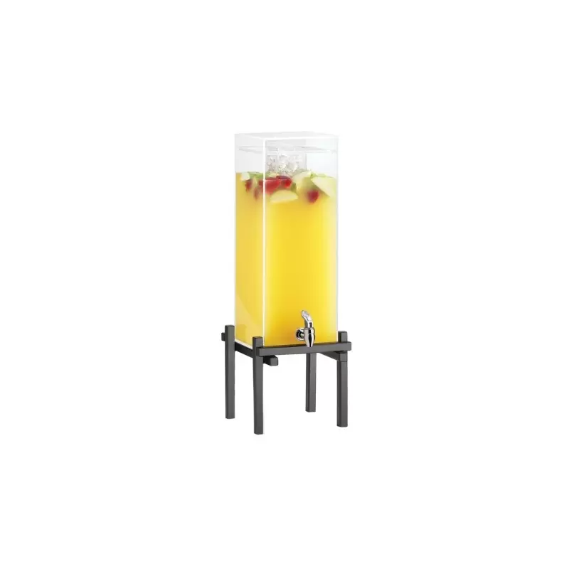 Cal-Mil One By One Black 3 Gallon Beverage Dispenser With Ice Chamber