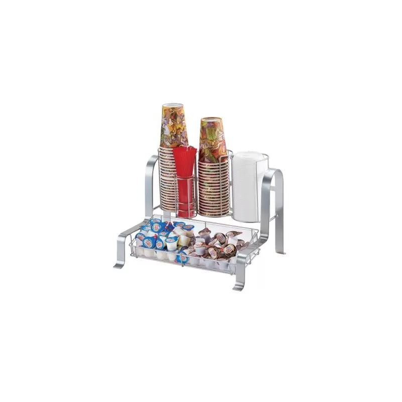 Cal-Mil Soho Silver Condiment Organizer - 15 3/4" x 11 3/4" x 12"