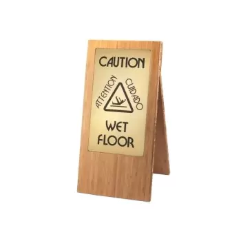 Cal-Mil Bamboo Wet Floor Sign