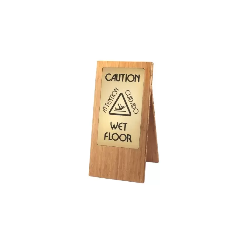 Cal-Mil Bamboo Wet Floor Sign