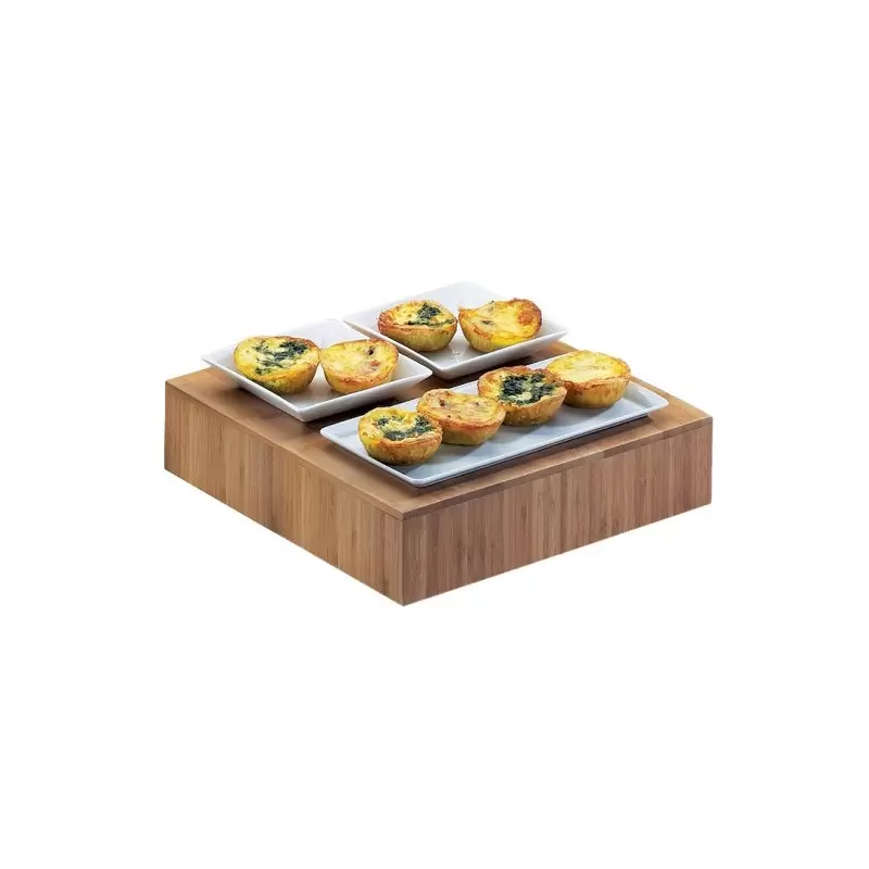 Cal-Mil Bamboo 12" x 3" Square Riser Display