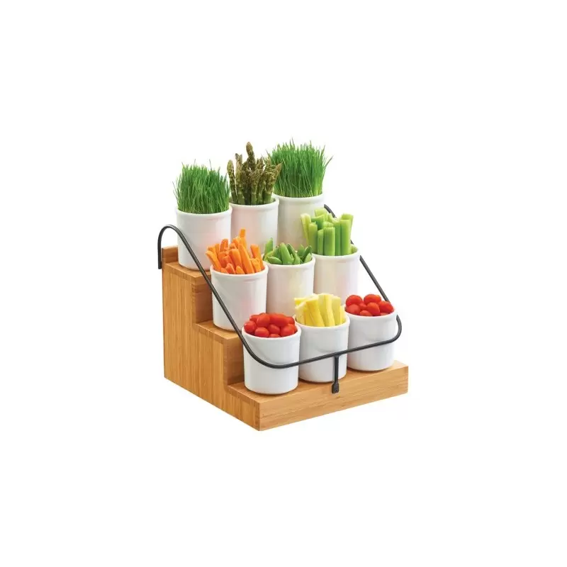 Cal-Mil Bamboo Condiment Station