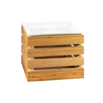 Cal-Mil Bamboo Square Crate Riser Display - 12" x 12" x 10"