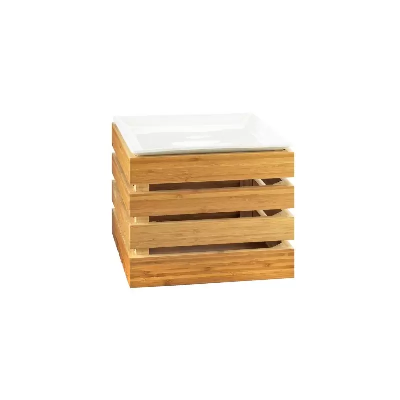 Cal-Mil Bamboo Square Crate Riser Display - 12" x 12" x 10"