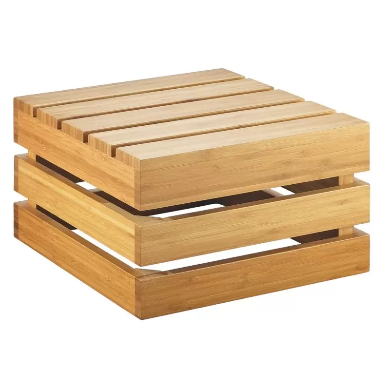 Cal-Mil Bamboo Square Crate Riser Display - 12" x 12" x 7"