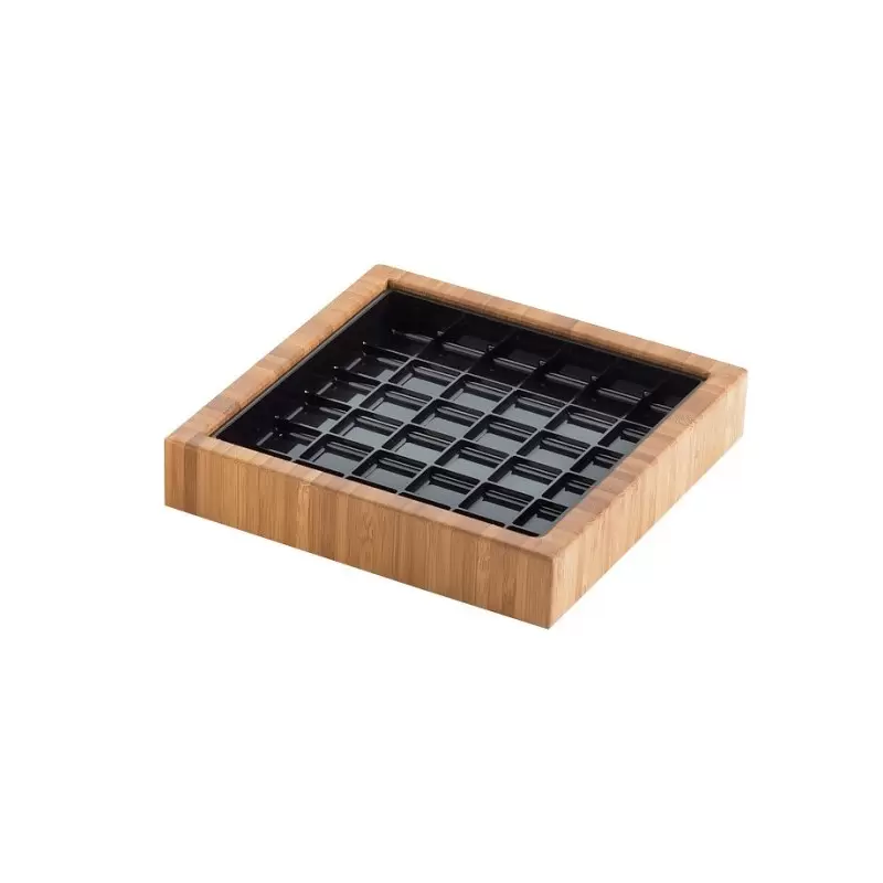 Cal-Mil Bamboo Drip Tray 6" x 6"