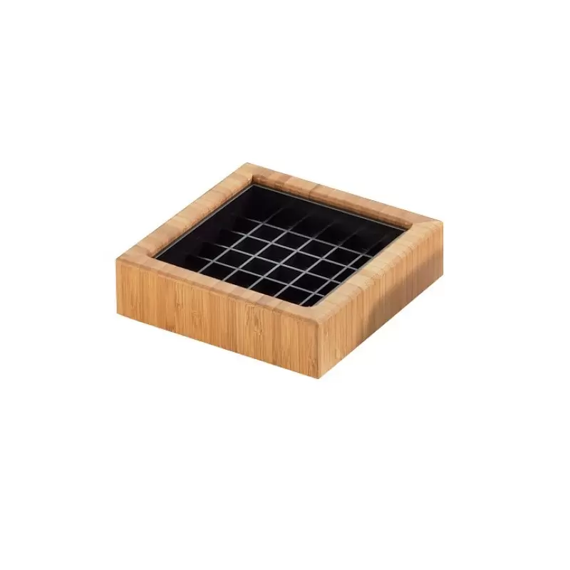 Cal-Mil Bamboo Drip Tray 4" x 4"