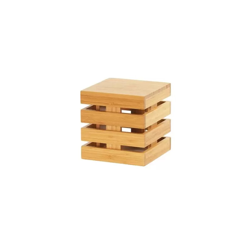 Cal-Mil Bamboo Square Crate Riser Display - 9" x 9" x 9"