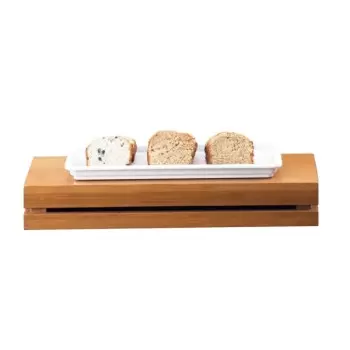 Cal-Mil Bamboo Rectangular Crate Riser Display - 20" x 7" x 3"