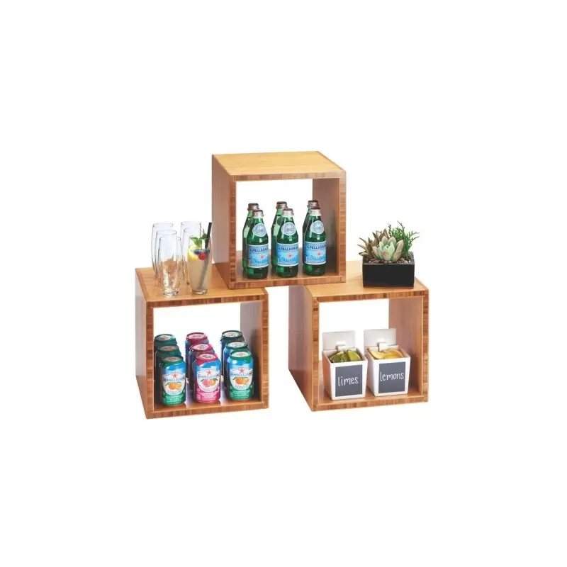 Cal-Mil Bamboo Cube Riser Display - 12" x 12" x 12"