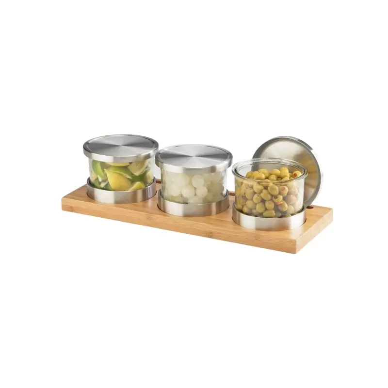 Cal-Mil Bamboo Chilled Jar Display