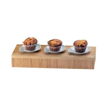 Cal-Mil Bamboo 20 1/2" x 7" x 3" Rectangular Riser Display