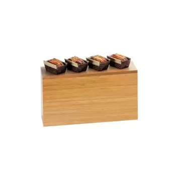 Cal-Mil Bamboo 20 1/2" x 7" x 11" Rectangular Riser Display