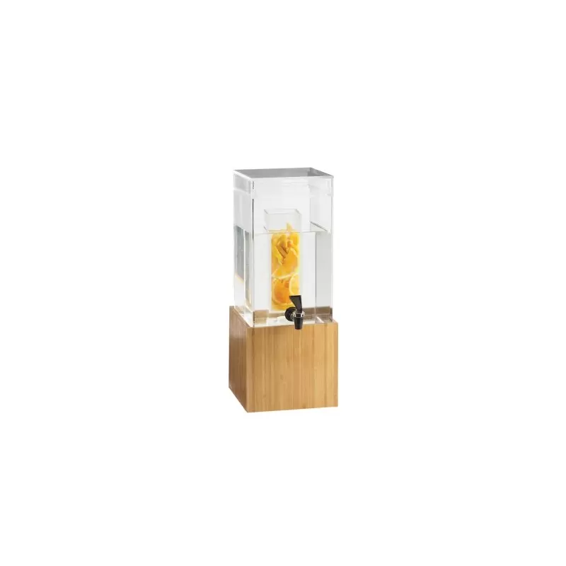 Cal-Mil Bamboo 1.5 Gallon Beverage Dispenser With Infusion Chamber