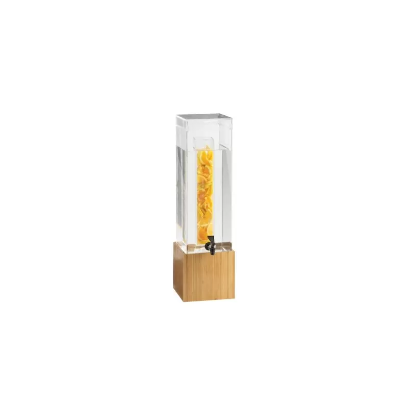 Cal-Mil Bamboo 3 Gallon Beverage Dispenser With Infusion Chamber