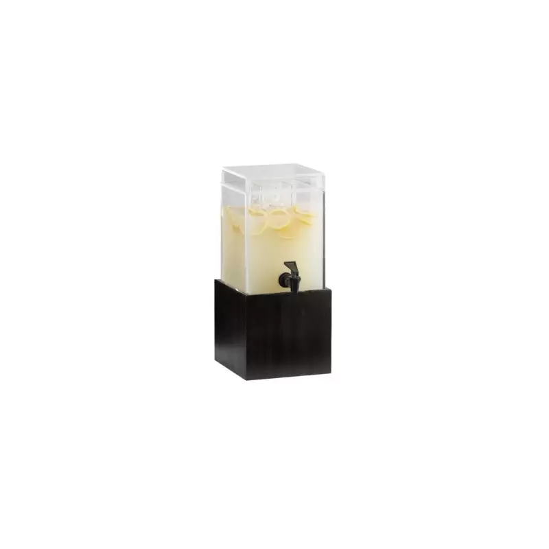 Cal-Mil Midnight Bamboo 1.5 Gallon Beverage Dispenser With Ice Chamber