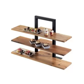 Cal-Mil Crushed Bamboo 11 1/2" x 32" Shelf For 3 Tier Frame Riser Display