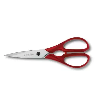 Victorinox Utility Shear, 4" with bottle opener, red polypropylene handle