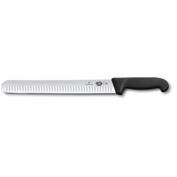 Victorinox Fibrox Wide Roast Beef Slicer Knife, 12" granton blade, black Fibrox handle