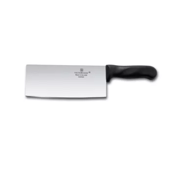 Victorinox Cleaver, Chinese, 8" x 3", black polypropylene handle