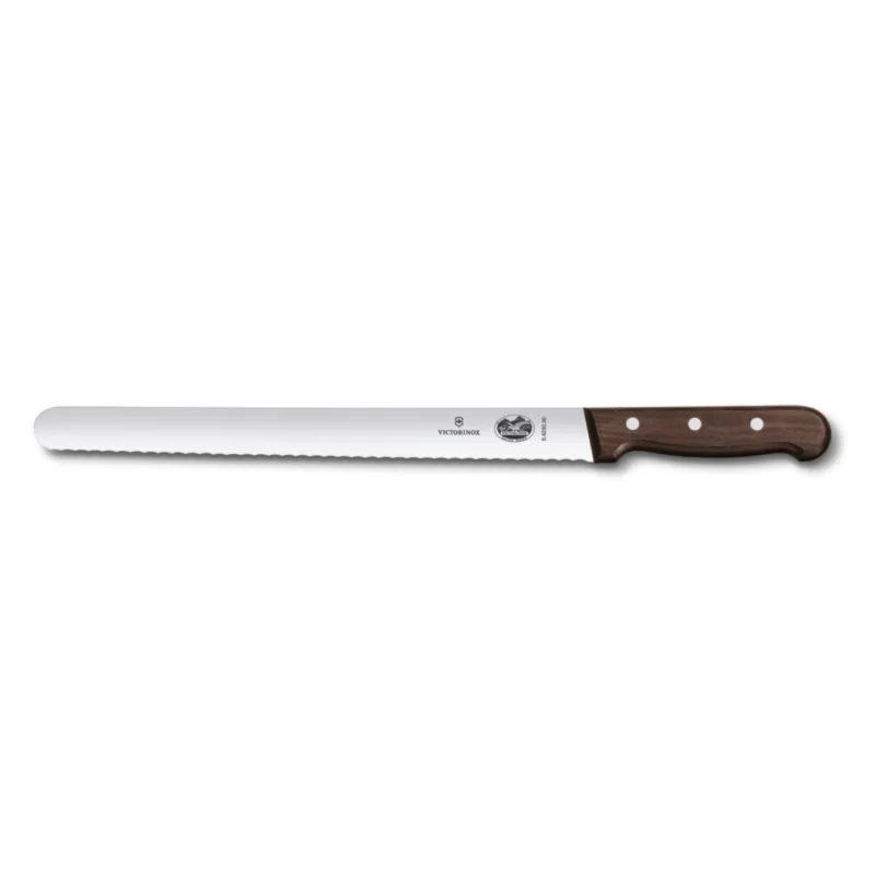 Victorinox Wood Roast Beef Slicer, 14" blade, serrated edge, wood handle