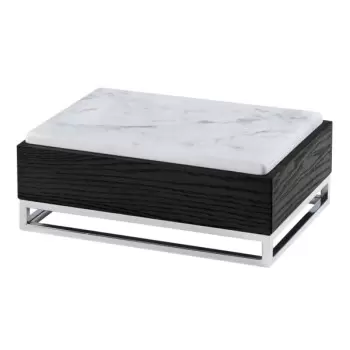 Cal-Mil Cinderwood Riser Display With Melamine Marble Tray - 15" x 11" x 6 1/4"