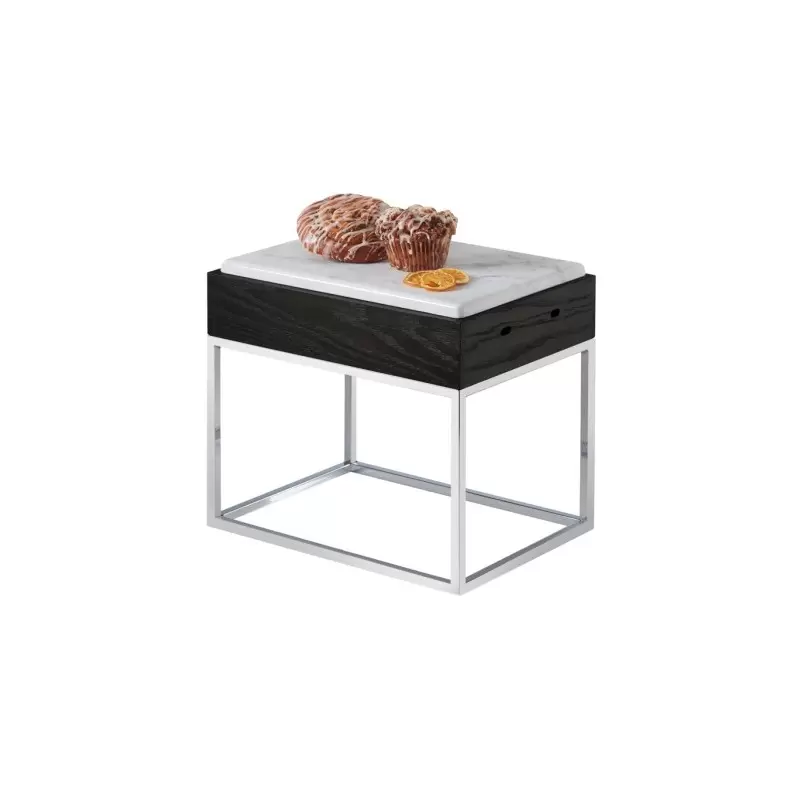 Cal-Mil Cinderwood Riser Display With Melamine Marble Tray - 15" x 11" x 13 1/4"