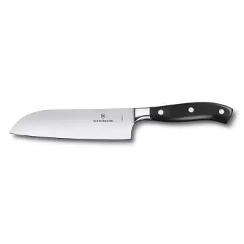 Victorinox Grand Maitre Black Santoku, Forged, 7" Blade Black