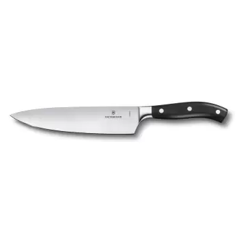 Victorinox Grand Maitre Black Chef's Knife, Forged, 8" Straight Blade Black