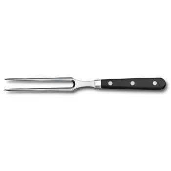 Victorinox Grand Maitre Black Carving Knife, Forged, 6" Carving Knife Fork Black